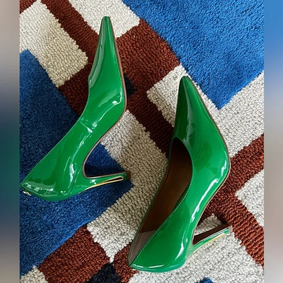 J.Renee Vibrant Green Patent Heels - Picture 4 of 9